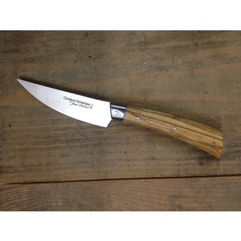 Couteau Christian Etchebest par Jean Dubost manche en bois d'olivier véritable, 100% Made in France