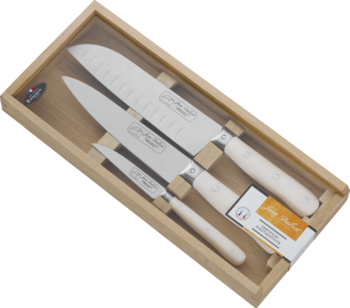 Coffret de trois couteaux de cuisine Jean Dubost Pradel made in France