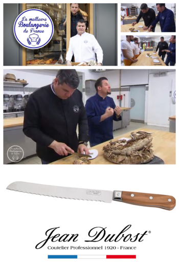 Couteau à pain Jean Dubost Pradel fabrication française, La meilleure boulangerie de France M6