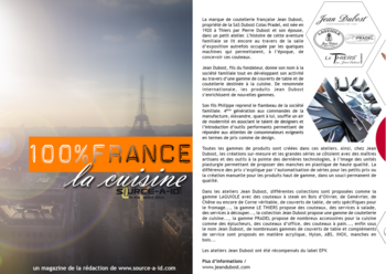 Coutellerie Jean Dubost dans le MAGAZINE-100-POUR-100-FRANCE-LA-CUISINE-SAID