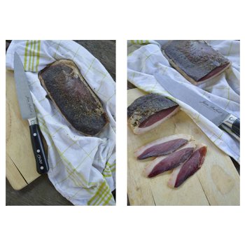 Découper un magret de canard, couteau cuisine Jean Dubost 100% Made in France