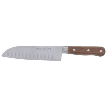 Couteau francais Jean Dubost lame santoku manche en noyer veritable