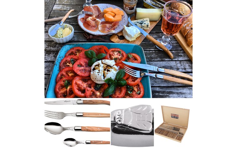 Coffret 6 Couteaux 6 Fourchettes Laguiole Olivier
