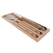 Coffret set barbecue 4 pièces chêne PEFC Jean Dubost made in France