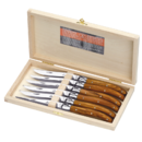 Coffret 6 couteaux Laguiole olivier