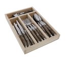 Couverts de table Jean Dubost Laguiole façon corne flammée made in France