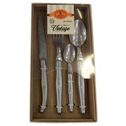 Ménagère 24 pieces Laguiole Jean Dubost série vintage en boite kraft, fabriqué en France