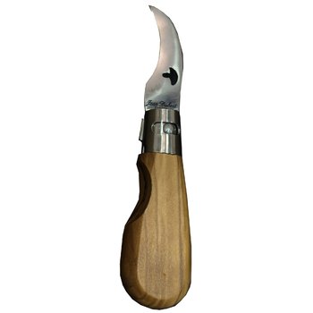 Couteau de poche à champignon Jean Dubost modèle Frérot manche en bois d'olivier véritable