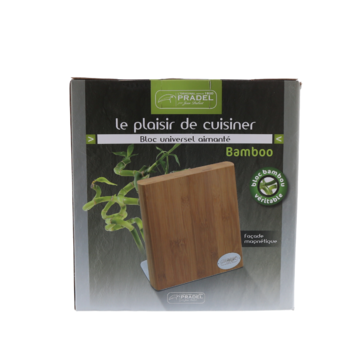 BLOC en bambou pour rangement de couteaux de cuisine BAMBOO Jean Dubost Pradel