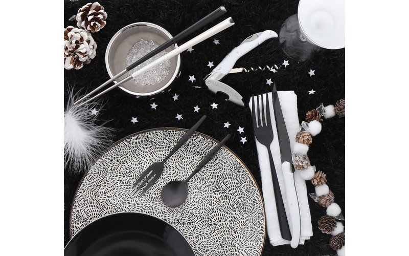 Fourchettes A Dessert Noires Modele Violon