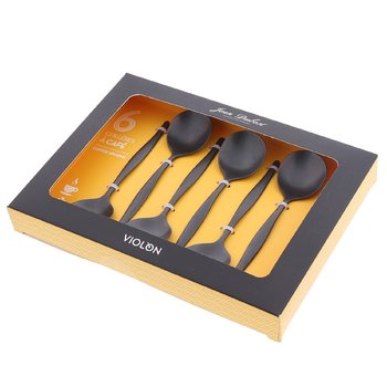 Coffret cuillères à dessert et café modèle Jean Dubost violon noir