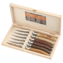 Coffret 6 couteaux Laguiole bois mixés