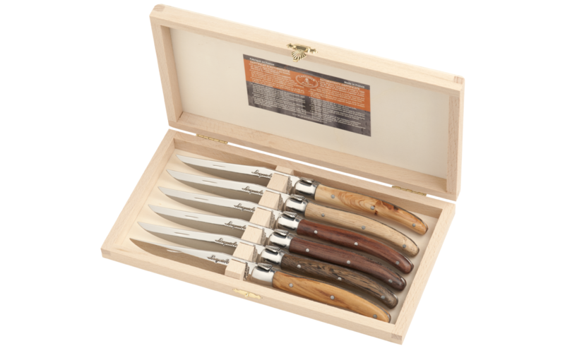 Coffret Laguiole 6 couteaux - Bois Français