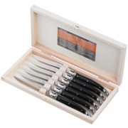 Coffret 6 couteaux Laguiole manche noir