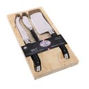 Service fromage Jean Dubost Laguiole collection Brut manche noir, fabrication francaise