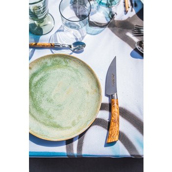 Couverts Jean Dubost Laguiole premium olivier et couteau bistronomie olivier credit @hedonisterie_gourmetsdefrance et @mika.photographe 6