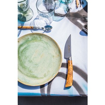 Couverts Jean Dubost Laguiole premium olivier et couteau bistronomie olivier credit @hedonisterie_gourmetsdefrance et @mika.photographe 6