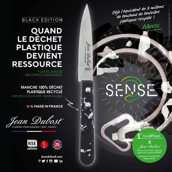 Jean Dubost collection Sense black edition engagé, solidaire et made in France