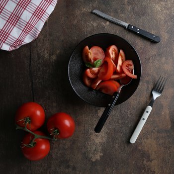 Jean Dubost couteau tomates Sense black edition et couverts bistrot à la française