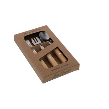 Coffret couverts enfant Jean Dubost bistrot à la française manche hetre PEFC made in France