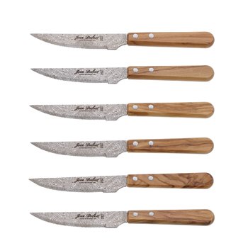 Couteaux grill Jean Dubost lame décor Damas, made in France