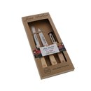 Coffret 3 couteaux de cuisine Jean Dubost tradition décor Noel, made in France