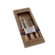 Coffret 3 couteaux de cuisine Jean Dubost tradition décor Noel, made in France
