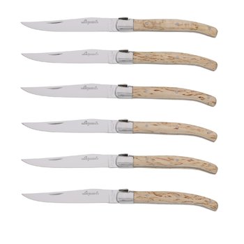 Couteaux Jean Dubost Laguiole manche bouleau de Norvège, fabriqués en France