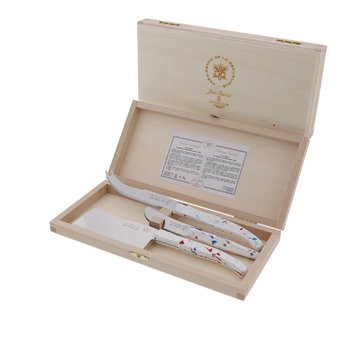 Coffret 3 couteaux à fromage Jean Dubost Sense collection Elysée, fabrication française
