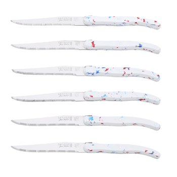 Couteaux steak Jean Dubost Laguiole Sense collection Elysee, fabriqué en France