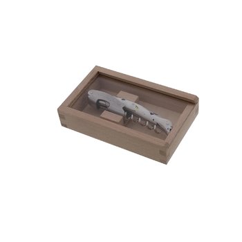 Coffret tire-bouchon Millesime Jean Dubost Laguiole manche Sense floréal, en dechets plastiques collectes et recycles en France