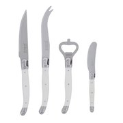 Jean Dubost Laguiole set brunch ABS blanc fabrique en France