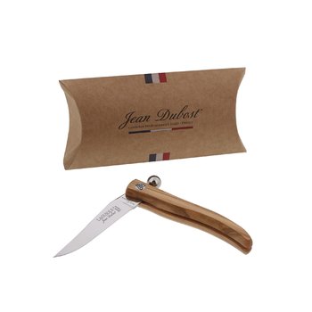 Jean Dubost Laguiole sphère couteau de poche manche olivier made in France