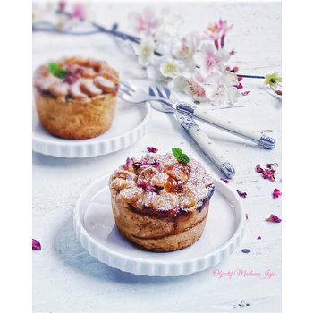 Fourchette à gâteau Laguiole Jean Dubost LIN, Crédit photo Objectif Madame Juju, Douceurs aux abricots