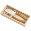 Coffret fourchette et couteau fromage Le Thiers olivier